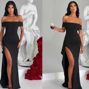 Babyboo Black Off-Shoulder Dress